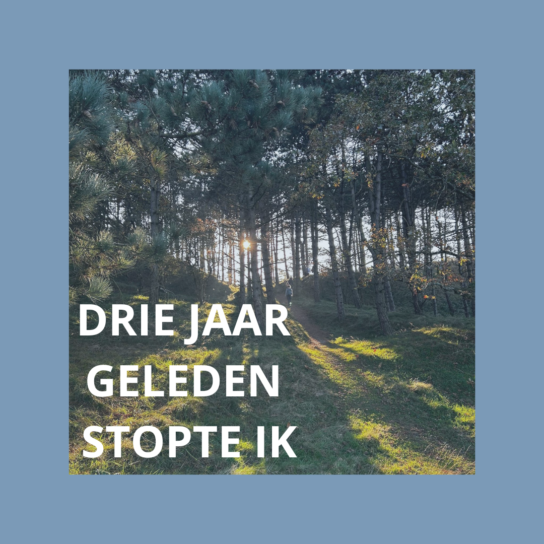 Gestopt met werken met daarna een mooie uitzicht tussen de bomen