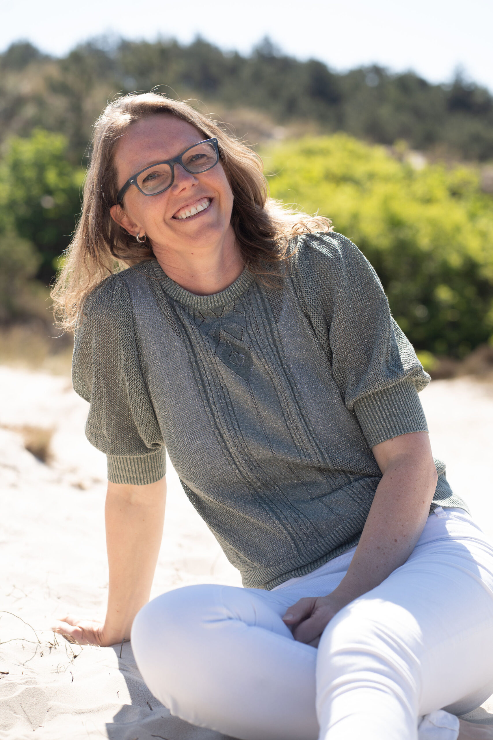 ik lachend in de natuur